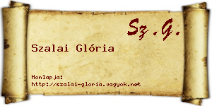 Szalai Glória névjegykártya